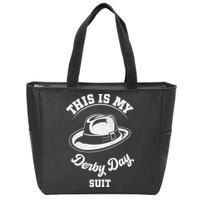 This Is My Derby Day Suit Funny Horse Racing Derby Day Zip Tote Bag