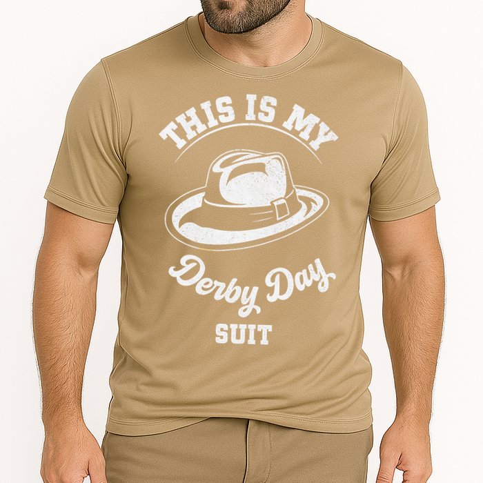 This Is My Derby Day Suit Funny Horse Racing Derby Day Cooling Performance Crew T-Shirt