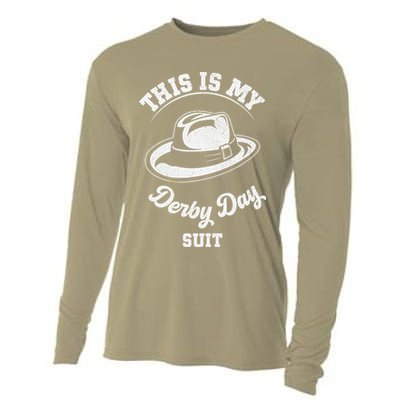 This Is My Derby Day Suit Funny Horse Racing Derby Day Cooling Performance Long Sleeve Crew