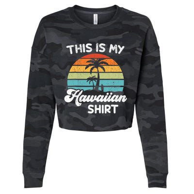 This is My Hawaiian Aloha Hawaii fors Wo Boy Cropped Pullover Crew