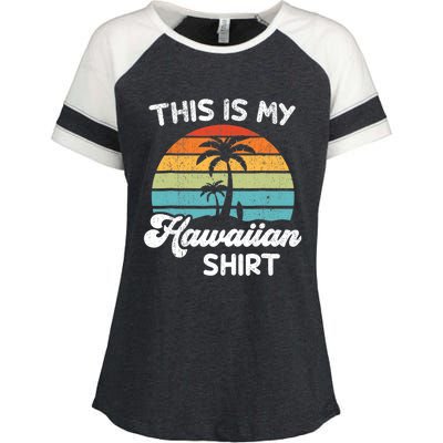 This is My Hawaiian Aloha Hawaii fors Wo Boy Enza Ladies Jersey Colorblock Tee