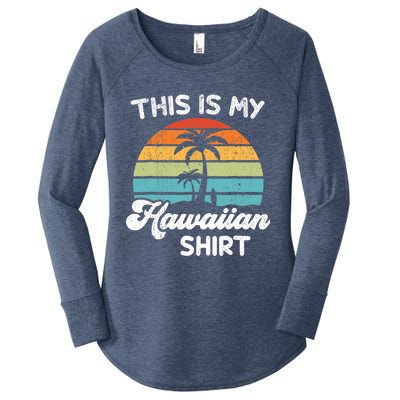 This is My Hawaiian Aloha Hawaii fors Wo Boy Women's Perfect Tri Tunic Long Sleeve Shirt