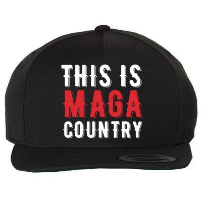 This Is Maga Country Trump 2024 President Election Vote Red Cute Gift Wool Snapback Cap