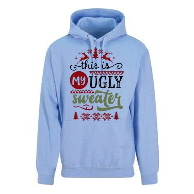 This Is My Ugly Sweater Christmas Unisex Surf Hoodie