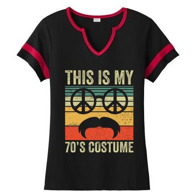 This Is My 70s Vintage 70s Party 1970s Ladies Halftime Notch Neck Tee