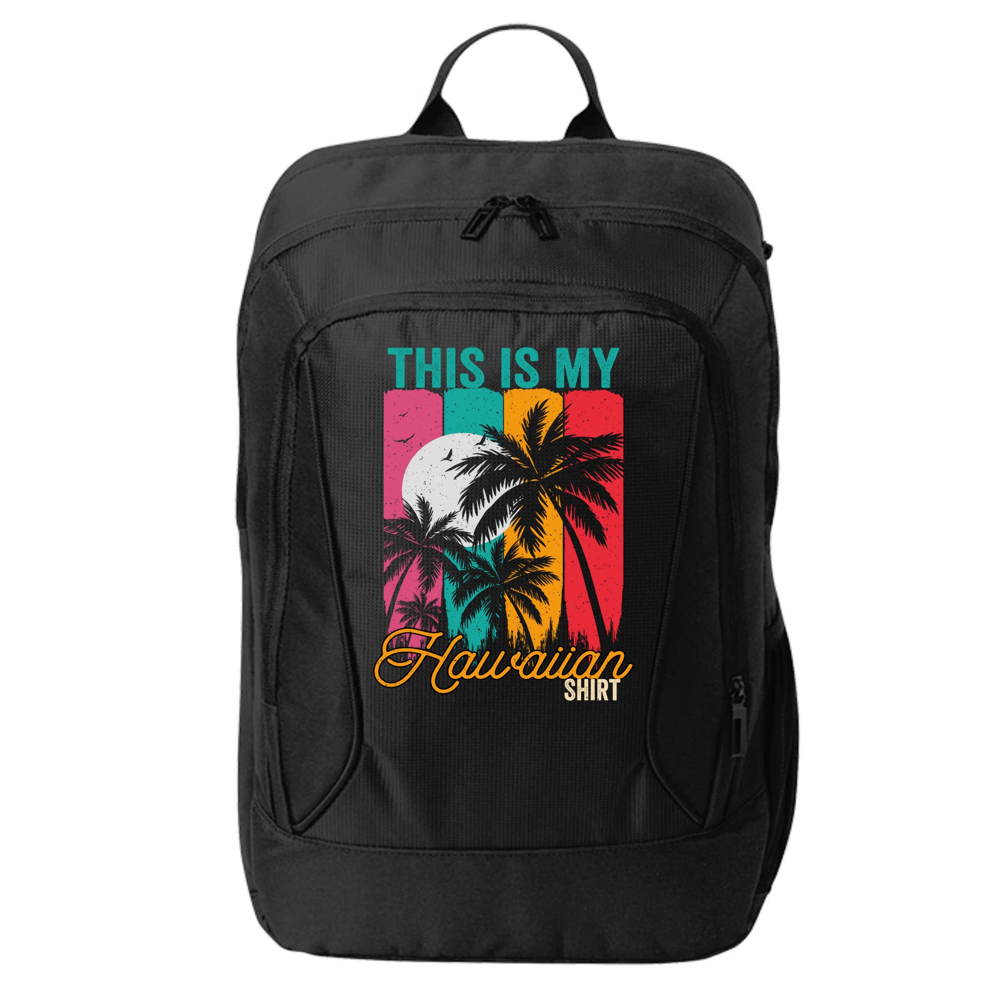 This Is My Hawaiian Gift Retro Vintage Palms Aloha Hawaii Gift City Backpack