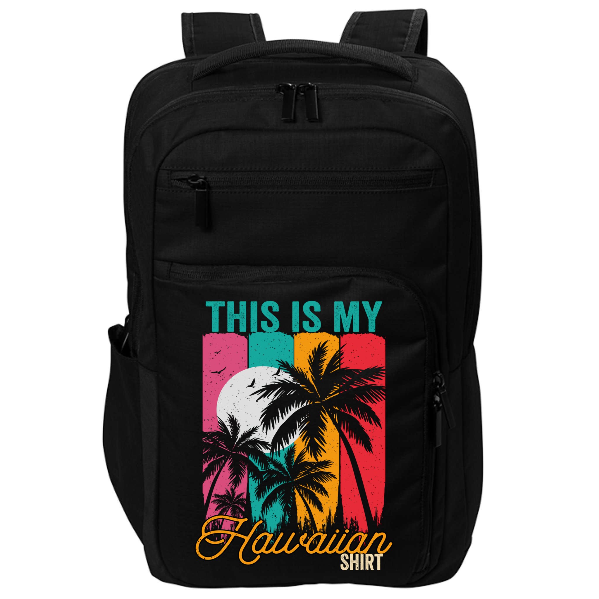 This Is My Hawaiian Gift Retro Vintage Palms Aloha Hawaii Gift Impact Tech Backpack