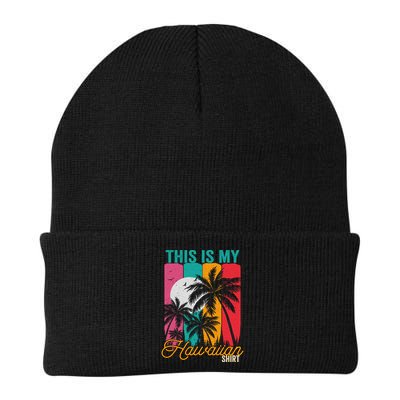 This Is My Hawaiian Gift Retro Vintage Palms Aloha Hawaii Gift Beanie