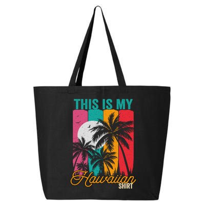 This Is My Hawaiian Gift Retro Vintage Palms Aloha Hawaii Gift 25L Jumbo Tote
