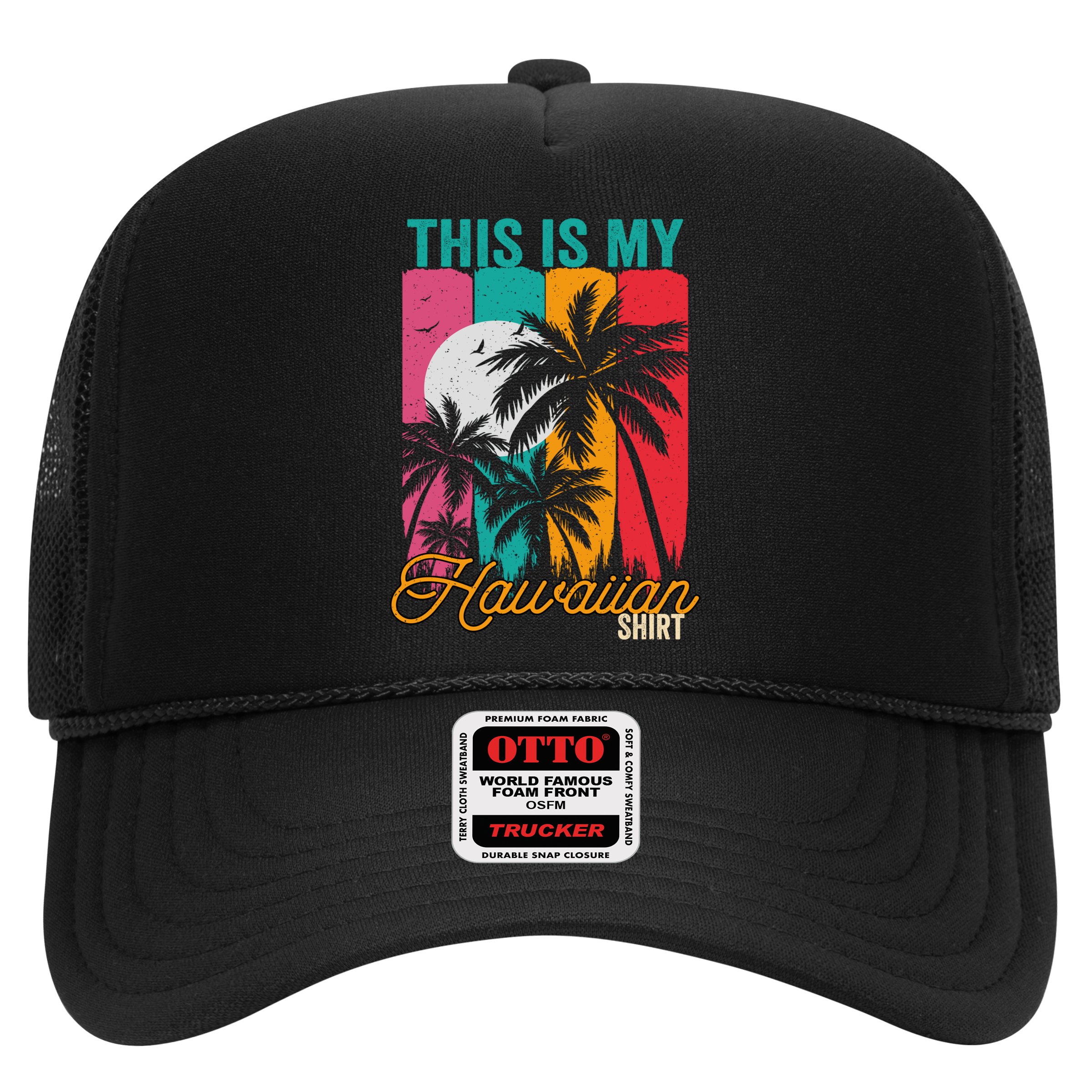 This Is My Hawaiian Gift Retro Vintage Palms Aloha Hawaii Gift Hat