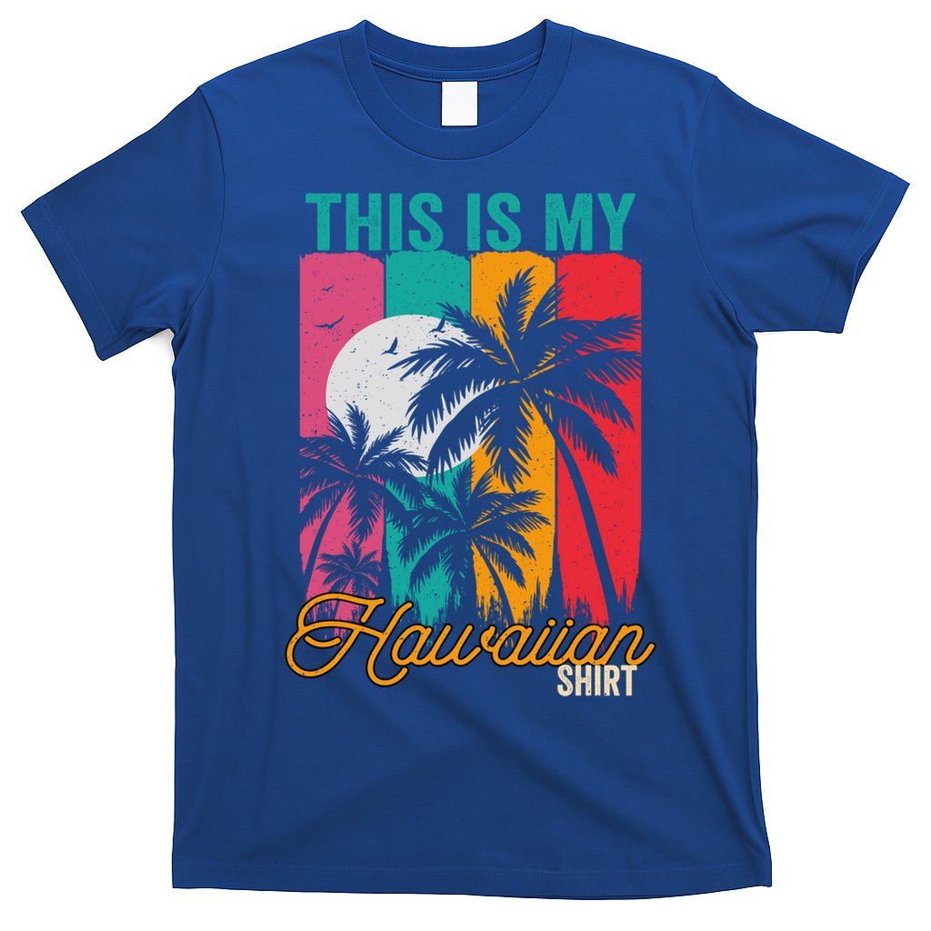 This Is My Hawaiian Gift Retro Vintage Palms Aloha Hawaii Gift T-Shirt