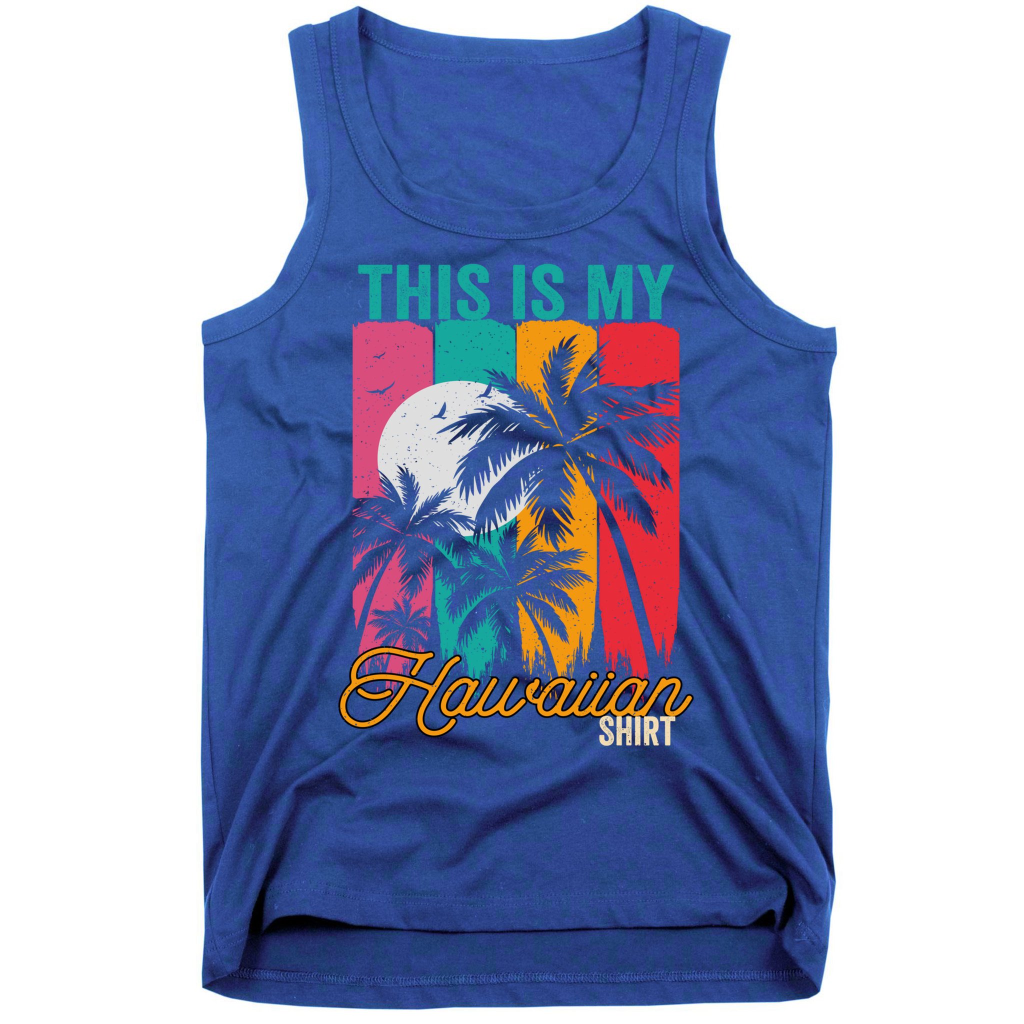 This Is My Hawaiian Gift Retro Vintage Palms Aloha Hawaii Gift Tank Top