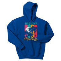 This Is My Hawaiian Gift Retro Vintage Palms Aloha Hawaii Gift Kids Hoodie