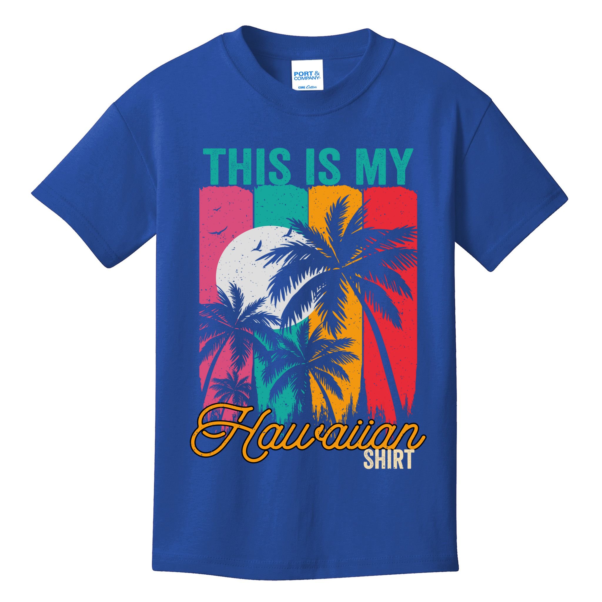 This Is My Hawaiian Gift Retro Vintage Palms Aloha Hawaii Gift Kids T-Shirt