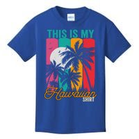 This Is My Hawaiian Gift Retro Vintage Palms Aloha Hawaii Gift Kids T-Shirt