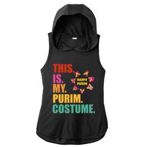 This Is My Purim Costume Funny Jewish Hataschen Gift Ladies PosiCharge Tri-Blend Wicking Draft Hoodie Tank