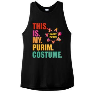 This Is My Purim Costume Funny Jewish Hataschen Gift Ladies PosiCharge Tri-Blend Wicking Tank