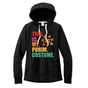 This Is My Purim Costume Funny Jewish Hataschen Gift Women's Fleece Hoodie