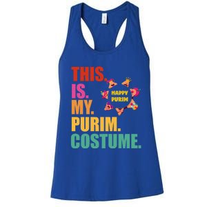 This Is My Purim Costume Funny Jewish Hataschen Gift Women's Racerback Tank