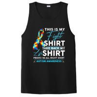 This Is My Fight Autism Awareness Ribbon Puzzle PosiCharge Competitor Tank