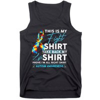 This Is My Fight Autism Awareness Ribbon Puzzle Tank Top