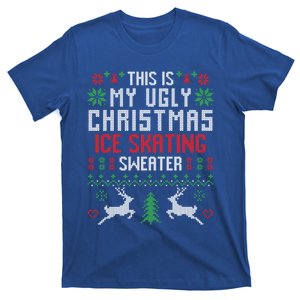 This Is My Ugly Christmas Ice Skating Sweater Ice Skater Gift T-Shirt