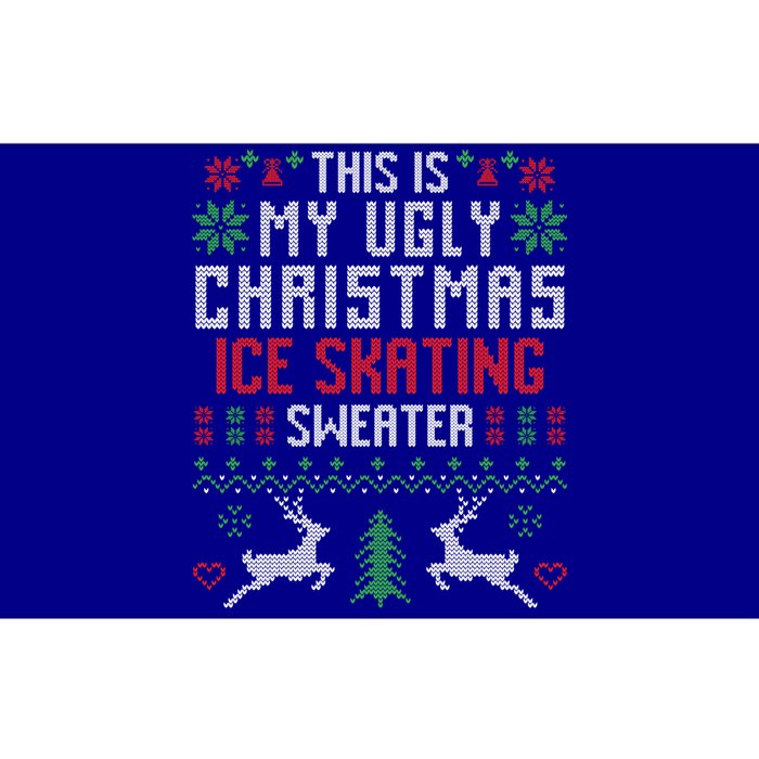 This Is My Ugly Christmas Ice Skating Sweater Ice Skater Gift Bumper Sticker