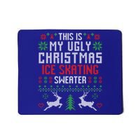 This Is My Ugly Christmas Ice Skating Sweater Ice Skater Gift Mousepad