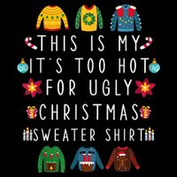 This Is My It's Too Hot For Ugly Christmas Sweaters Funny 16 in Basic Backpack