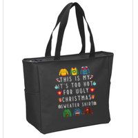 This Is My It's Too Hot For Ugly Christmas Sweaters Funny Zip Tote Bag