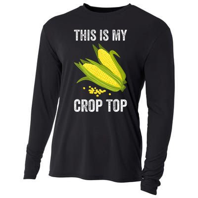 This Is My Crop Funny Farmer Farming Corn Lover Cooling Performance Long Sleeve Crew