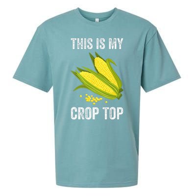 This Is My Crop Funny Farmer Farming Corn Lover Sueded Cloud Jersey T-Shirt