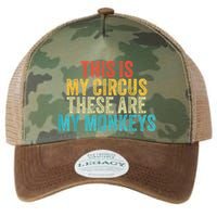 This Is My Circus These Are My Monkeys Circus Staff Party Legacy Tie Dye Trucker Hat