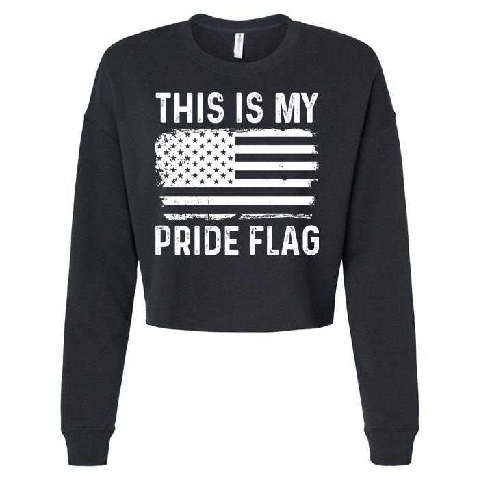 This Is My Pride Flag Cropped Pullover Crew