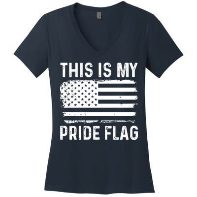 This Is My Pride Flag Women's V-Neck T-Shirt