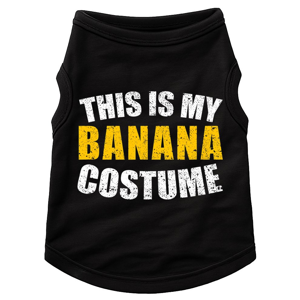 This Is My BANANA Costume Lazy Creepy Halloween Costume Doggie Tank