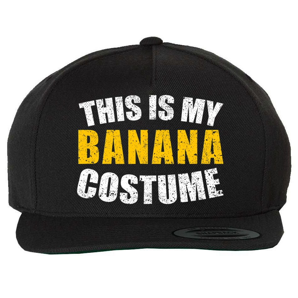 This Is My BANANA Costume Lazy Creepy Halloween Costume Wool Snapback Cap