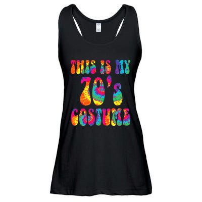 This Is My 70s Costume Funny Groovy Tie Dye Halloween Ladies Essential Flowy Tank