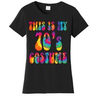 This Is My 70s Costume Funny Groovy Tie Dye Halloween Women's T-Shirt