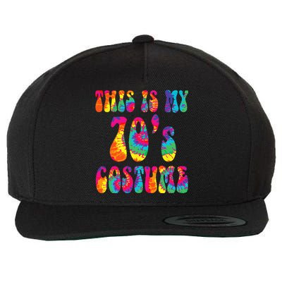 This Is My 70s Costume Funny Groovy Tie Dye Halloween Wool Snapback Cap