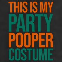 This Is My Party Pooper Costume 7 Panel Mesh Trucker Snapback Hat