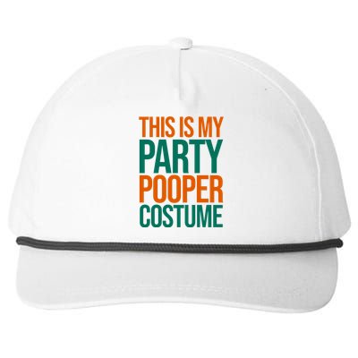 This Is My Party Pooper Costume Snapback Five-Panel Rope Hat