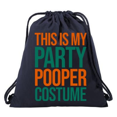 This Is My Party Pooper Costume Drawstring Bag