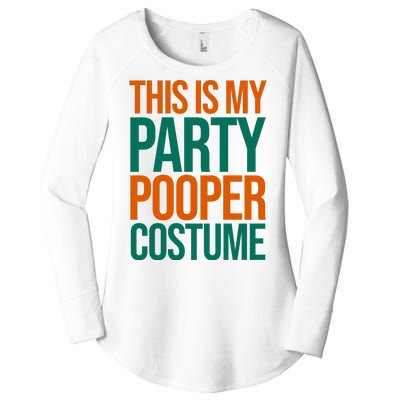 This Is My Party Pooper Costume Women's Perfect Tri Tunic Long Sleeve Shirt