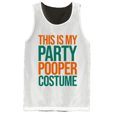 This Is My Party Pooper Costume Mesh Reversible Basketball Jersey Tank