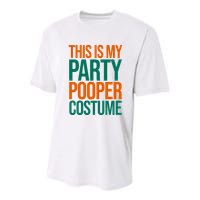 This Is My Party Pooper Costume Youth Performance Sprint T-Shirt