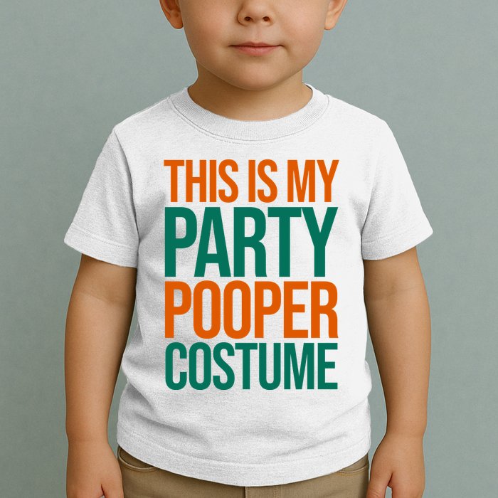 This Is My Party Pooper Costume Toddler T-Shirt