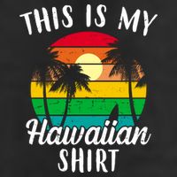 This Is My Hawaiian Shirt 7 Panel Mesh Trucker Snapback Hat