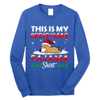 This Is My Christmas Pajama Chihuahua Dog Funny Xmas Gift Long Sleeve Shirt