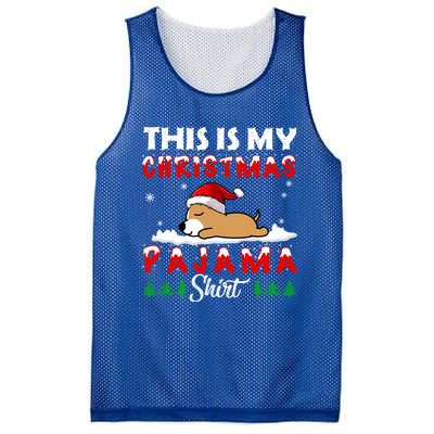 This Is My Christmas Pajama Chihuahua Dog Funny Xmas Gift Mesh Reversible Basketball Jersey Tank